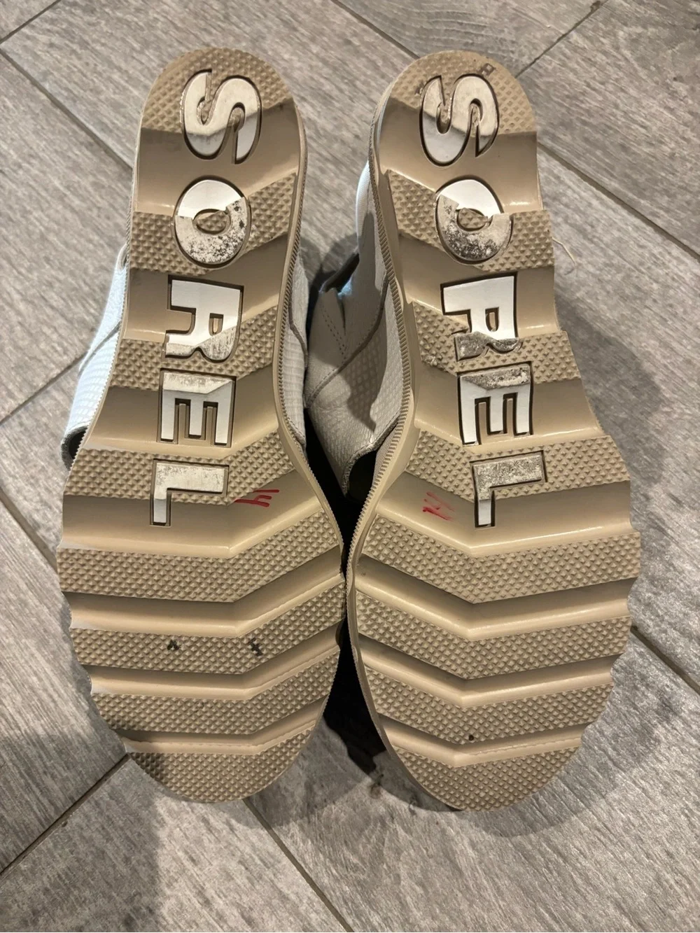 Sorel Beige Women’s Wedge Sandals with Slingback - Size 10
